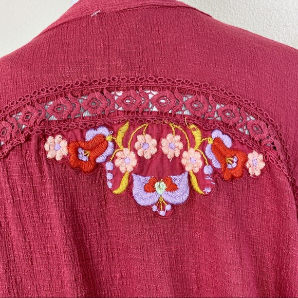 ✖️SOLD✖️•FREE PEOPLE• Serafina Embroidered Blouse - Picture 8 of 14